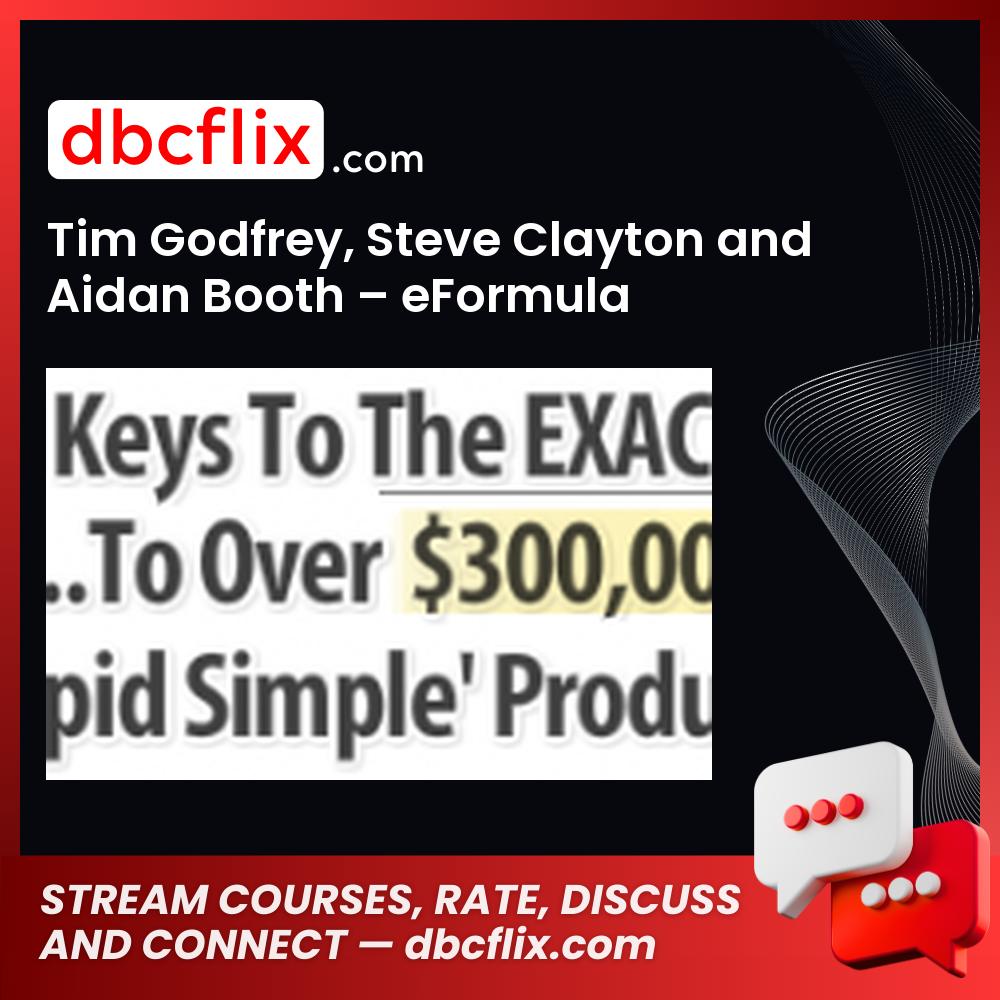 Tim Godfrey Steve Clayton And Aidan Booth Eformula Evolution FREE DOWNLOAD