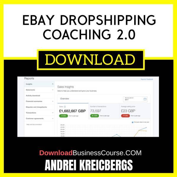 Andrei Kreicbergs Ebay Dropshipping Coaching 2.0 FREE DOWNLOAD