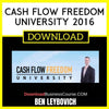 Ben Leybovich Cash Flow Freedom University 2016 FREE DOWNLOAD