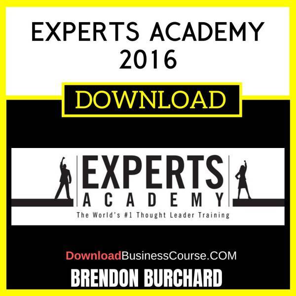 Brendon Burchard Experts Academy 2016 FREE DOWNLOAD