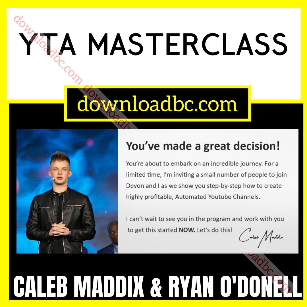 Caleb Maddix and Ryan O'Donell YTA Masterclass free download, dropbox, google drive, googledrive, Link, mega, mega.nz, pcloud, reddit