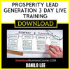 Danilo Lee Prosperity Lead Generation 3 Day Live Training FREE DOWNLOAD