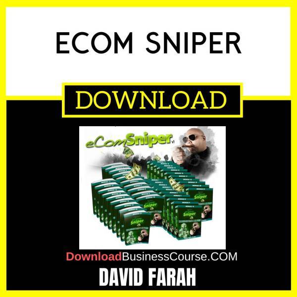 David Farah Ecom Sniper FREE DOWNLOAD