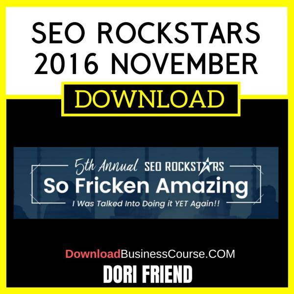 Dori Friend Seo Rockstars 2016 November FREE DOWNLOAD