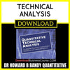 Dr Howard B Bandy Quantitative Technical Analysis FREE DOWNLOAD