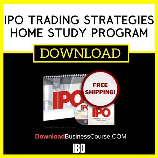 IBD IPO Trading Strategies Home Study Program FREE DOWNLOAD