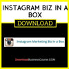 Instagram Biz In A Box FREE DOWNLOAD