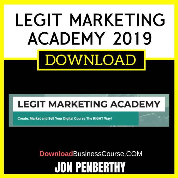 Jon Penberthy Legit Marketing Academy 2019 FREE DOWNLOAD