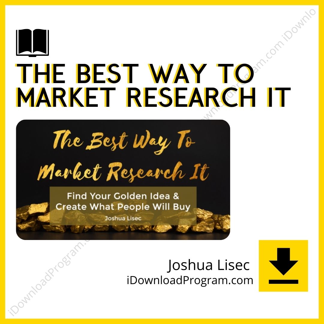 download, downloadbusinesscourse, drive, fast, free, google, Joshua Lisec – The Best Way To Market Research It, mega, rapidgator, torrent