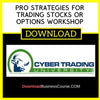 Pro Strategies For Trading Stocks Or Options Workshop FREE DOWNLOAD