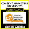 Robert Rose Joe Pulizzi Content Marketing University FREE DOWNLOAD