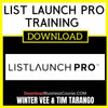 Winter Vee Tim Tarango List Launch Pro Training Program FREE DOWNLOAD