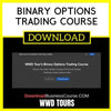 Wwd Tours Binary Options Trading Course FREE DOWNLOAD