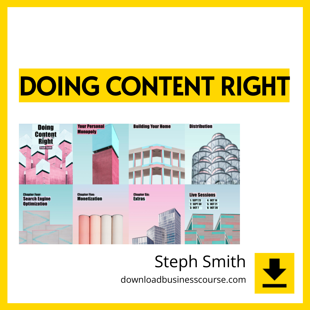 download, downloadbusinesscourse, drive, fast, free, google, mega, rapidgator, torrent Steph Smith – Doing Content Right